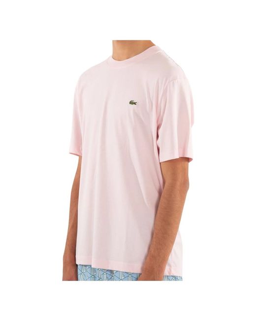 T-Shirts Lacoste de hombre de color Pink
