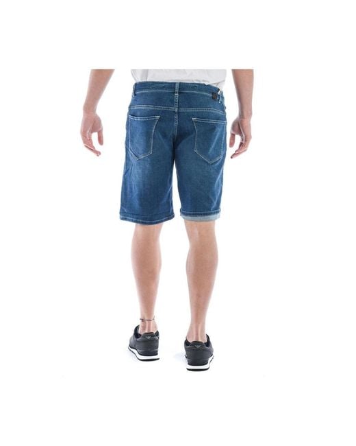 Daniele Alessandrini Blue Denim Shorts for men