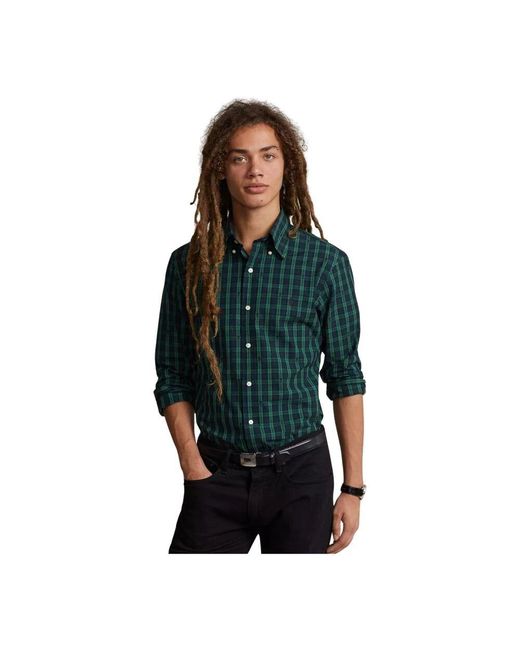 Ralph Lauren Baumwollhemd in Green für Herren