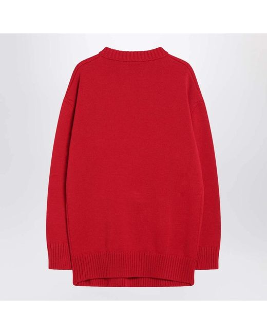 Prada Red Round-Neck Knitwear