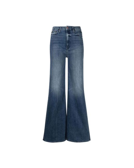 Mother Blue Wide Jeans