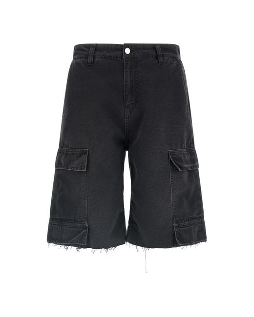 44 Label Group Black Denim Shorts for men