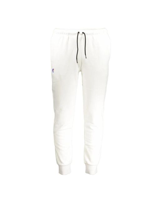 K-Way Sweatpants in het White voor heren