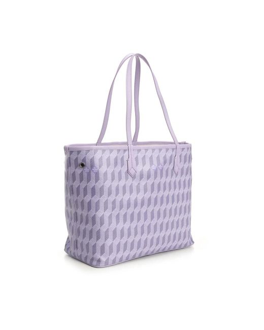 AU DEPART Purple Tote Bags