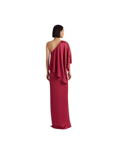 Robe longue Ralph Lauren en coloris Red