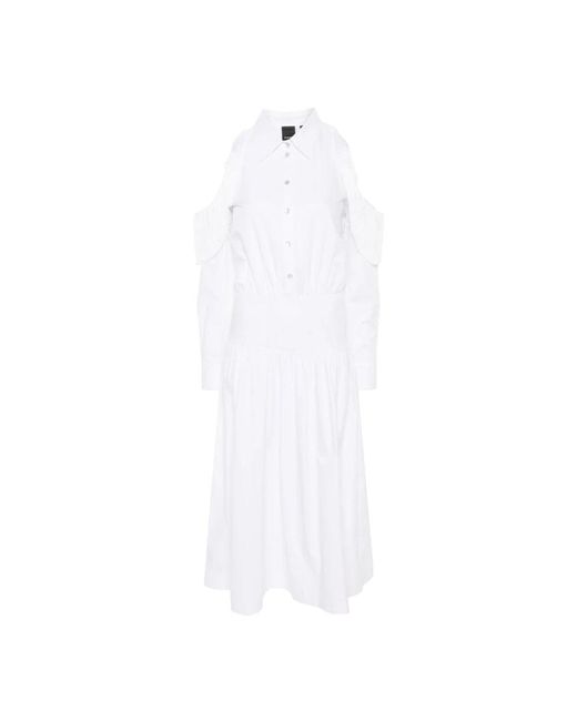 Pinko White Shirt Dresses