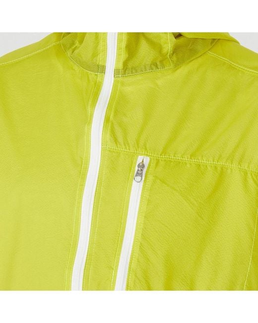 Ostrya Windbreaker-jacke mit kapuze und brusttasche mit reißverschluss in Yellow für Herren