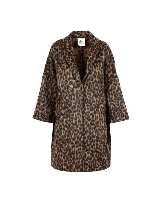 Semicouture Brown Single-Breasted Coats