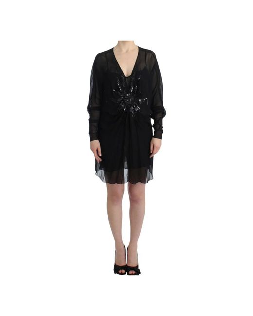 Roberto Cavalli Black Short Dresses