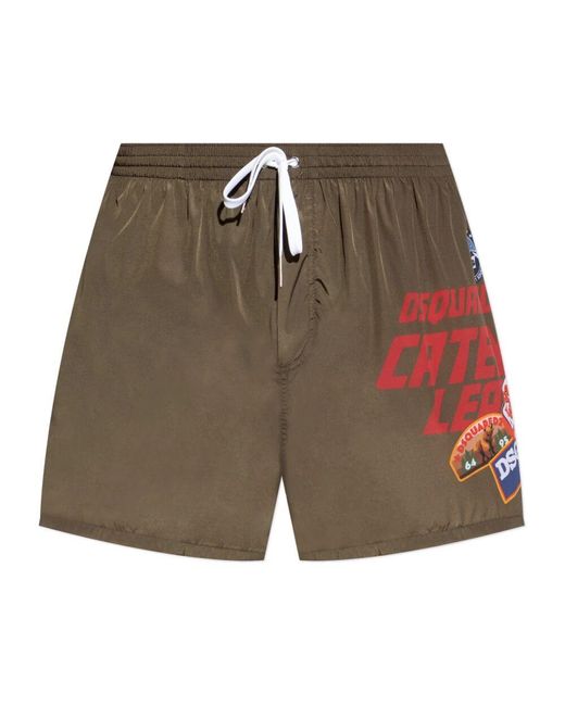 DSquared² Badehose in Green für Herren