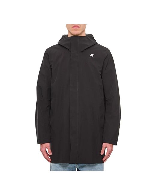K-Way Black Parkas for men