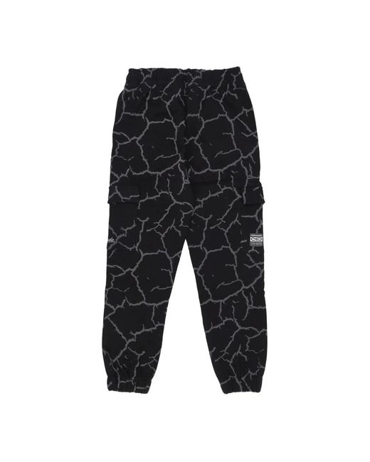Propaganda Broeken ,Grijs ,Katoen Crack Cargo Broek Lichtgewicht Trainingsbroek in het Black voor heren