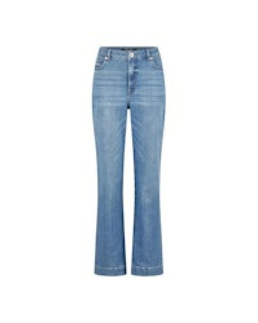 MARC AUREL Blauwe Wide Flared Jeans in het Blue