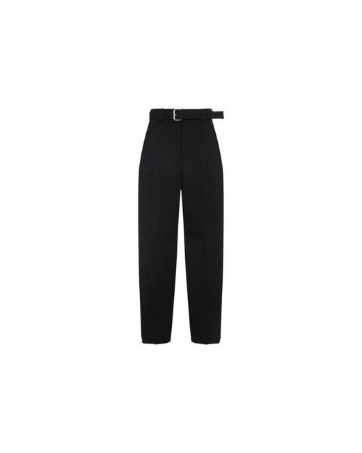 Bottega Veneta Black Straight Trousers