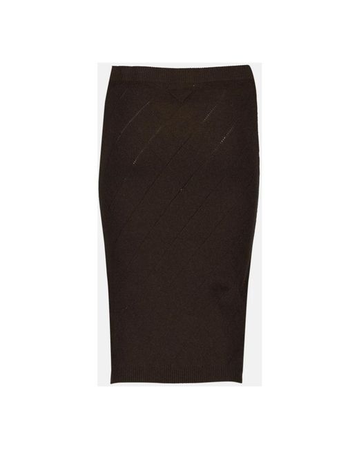 Prada Black Pencil Skirts
