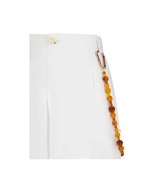 DARKPARK White Wide Trousers