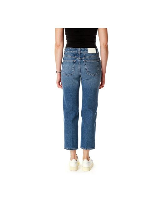 Closed Cropped Jeans in het Blue
