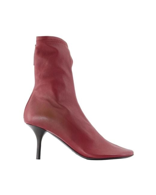 Acne Purple Heeled Boots