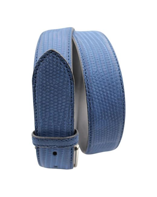 Paolo Vitale Blue Belts for men