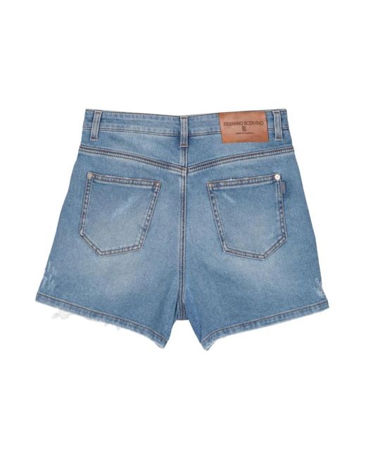 Shorts > denim shorts Ermanno Scervino en coloris Blue