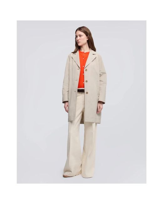 Aspesi Natural Single-Breasted Coats