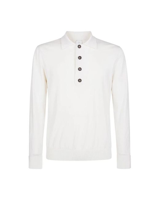 Eleventy White Round-Neck Knitwear for men