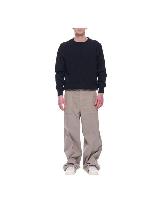 Cellar Door Natural Wide Trousers for men