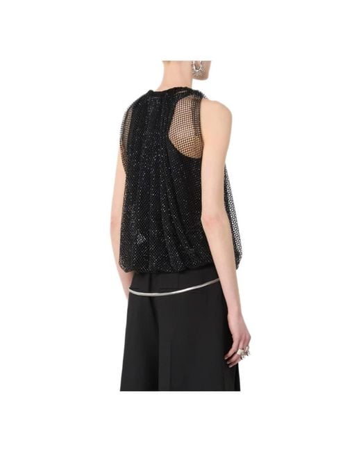 Max Mara Black Blouses