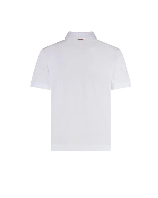 Polo Shirts di Zegna in White da Uomo