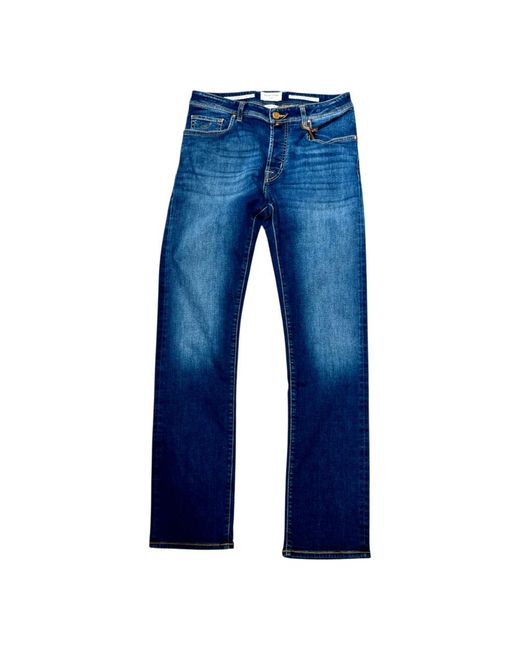 Jacob Cohen Blue Straight Fit Jeans for men