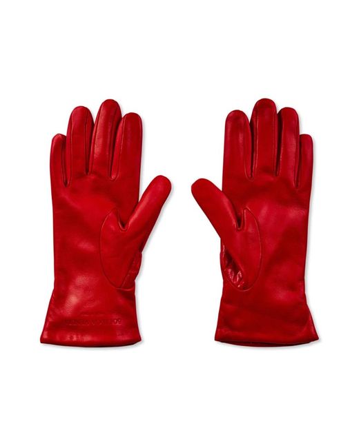Bottega Veneta Red Gloves