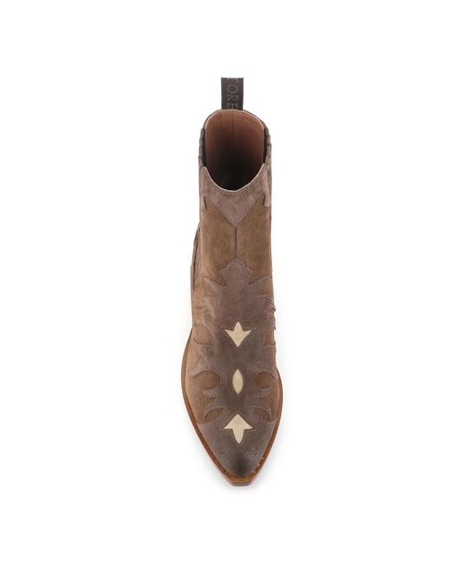 Sartore Brown Cowboy & Biker Boots