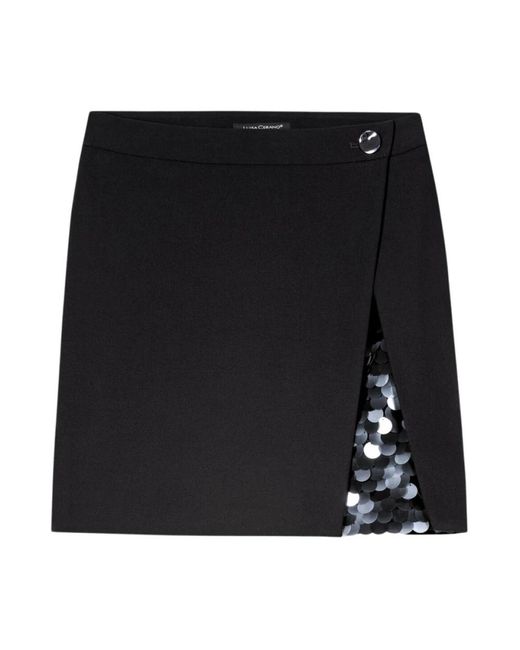 Luisa Cerano Black Short Skirts