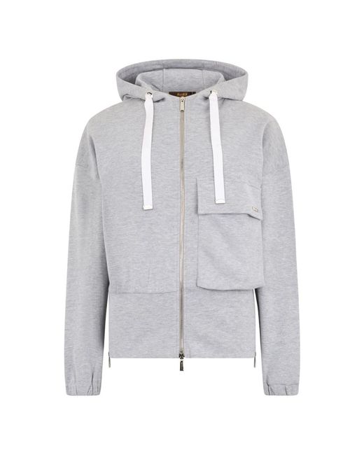 Moorer Gray Zip-Throughs
