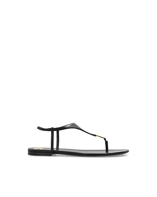 Saint Laurent Brown Flat Sandals