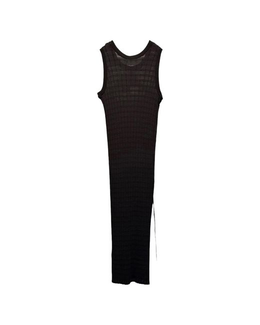 Roberto Collina Black Knitted Dresses