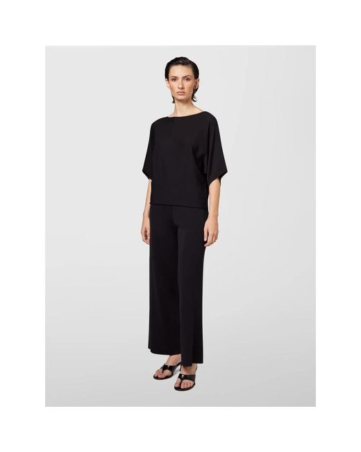 Alpha Studio Scollo Barca/Manche Kimono in het Black