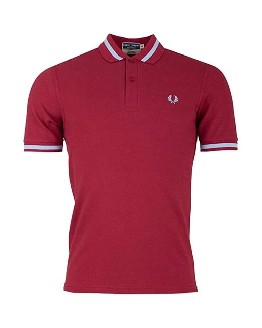 Fred Perry Red Reissues Original Single Tipped Polo Oxblood 924 42 for men