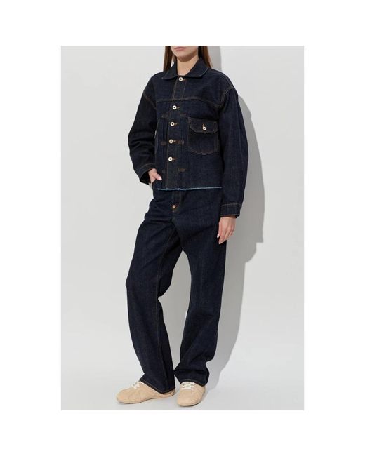KENZO Jassen ,Blauw ,Denim Jeans Jas in het Blue
