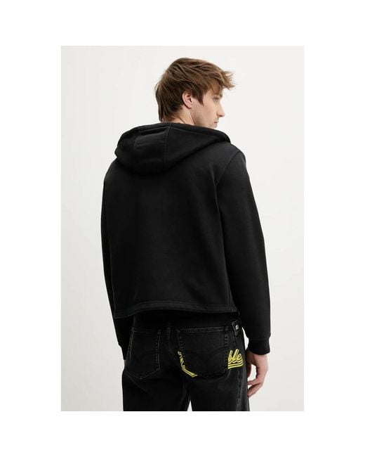 Bluemarble Zip-Through Hoodie in het Black voor heren
