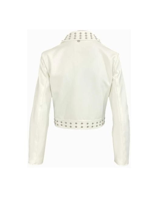 Liu Jo White Leather Jackets
