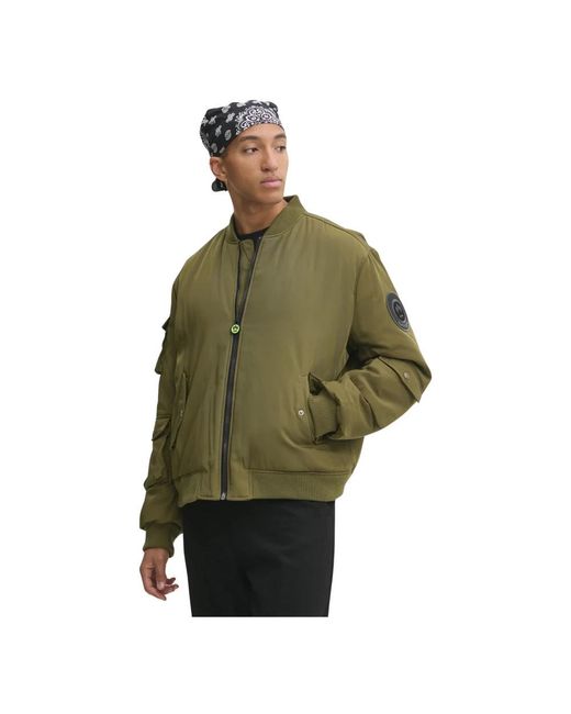 Barrow Nylon Aviator Jacket in het Green voor heren