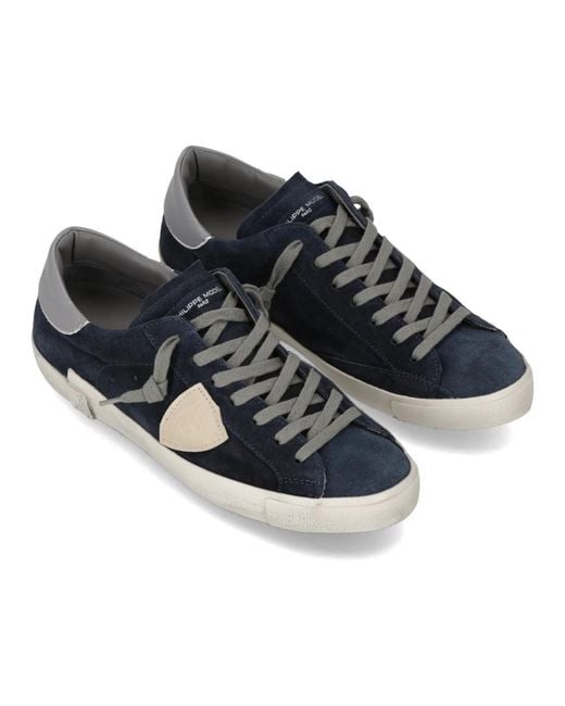 Philippe Model Blue Sneakers for men