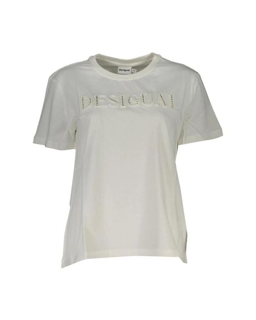 Camiseta algodón manga corta logo contraste Desigual de color Gray