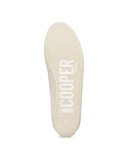 Candice Cooper White Weiße leder-mid-top-sneakers
