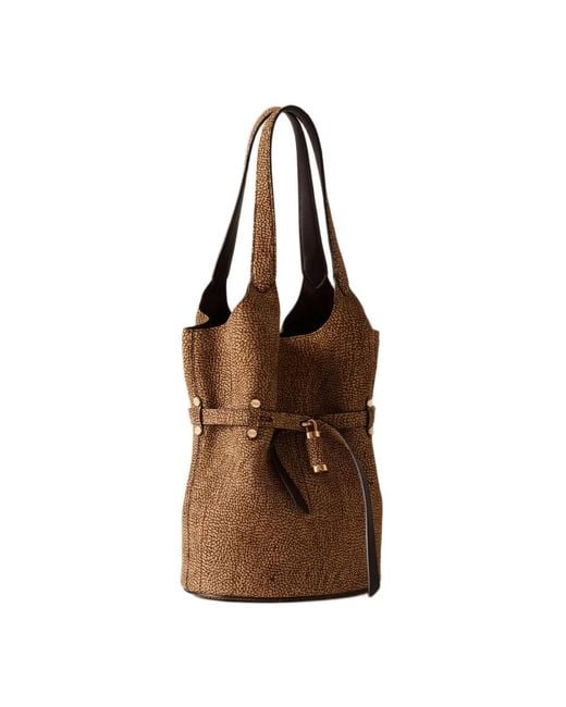 Borbonese Brown Bucket Bag