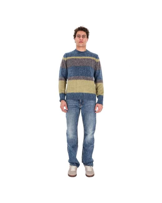 Roberto Collina Blue Round-Neck Knitwear for men