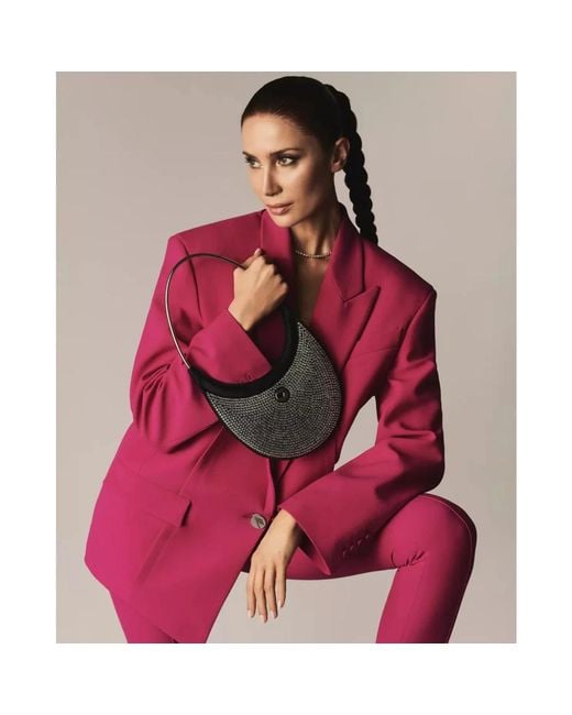 Slim-Fit Trousers di The Attico in Pink