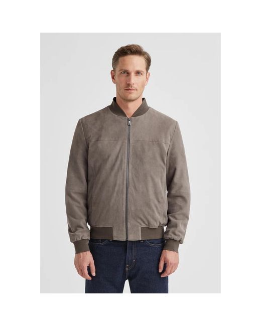 Milestone Jas Bomber Jacket in het Gray voor heren