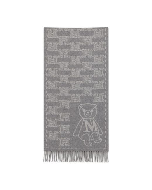 Max Mara Gray Winter Scarves